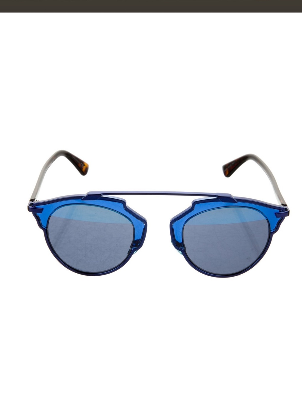 Dior SoReal Aviator Sunglasses with Case. Chic Blue